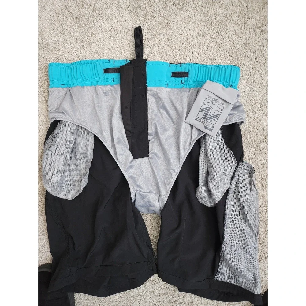 ZeroXposur Mens Black Aqua Athletic Swim Trunks Shorts Size L MSRP $46